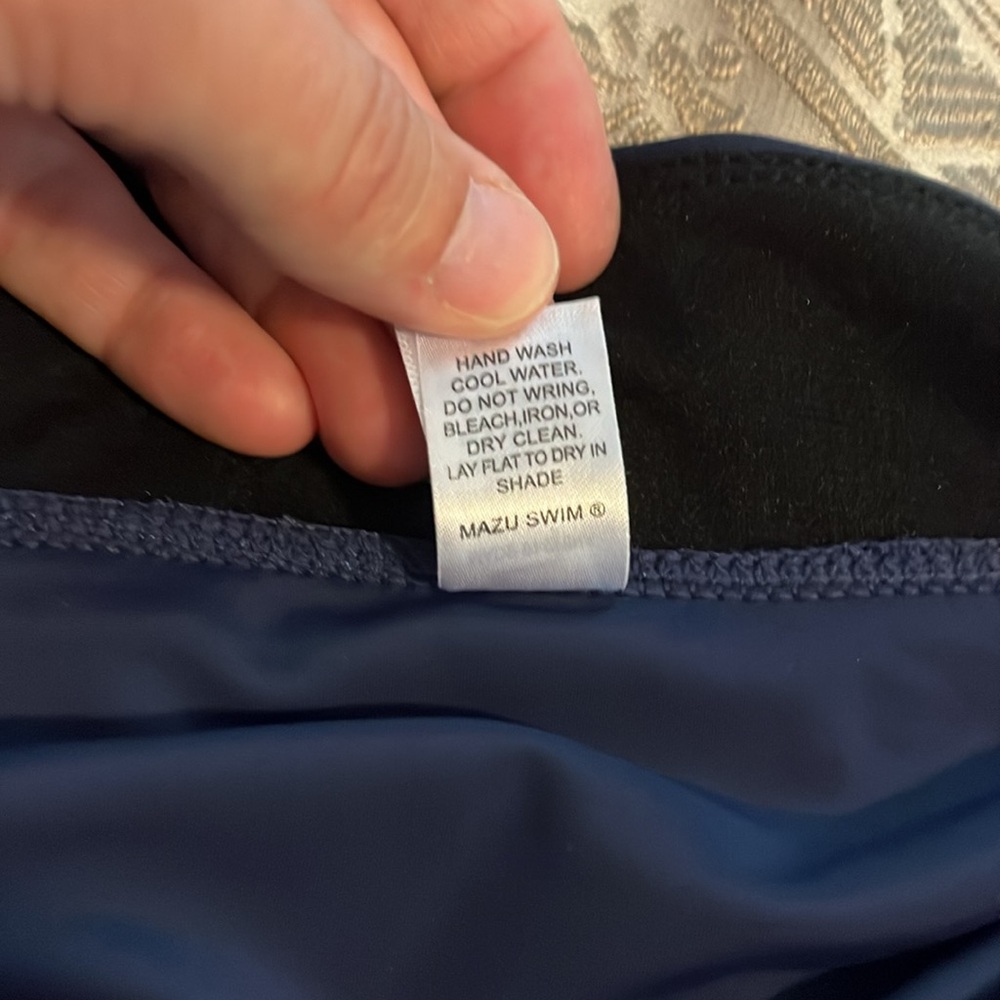 Mazu Swim swim skirt with lining, size 20W, navy blue - Picture 5 of 7